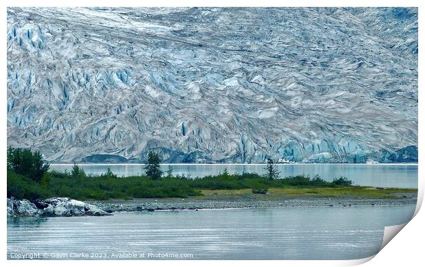 Lamplugh Glacier, Alaska Print by Gavin Clarke