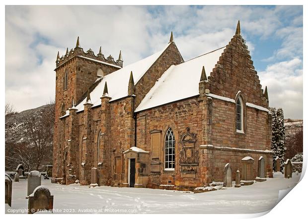 Duddingston Parish Church, Edinburgh, Scotland, UK Print by Arch White
