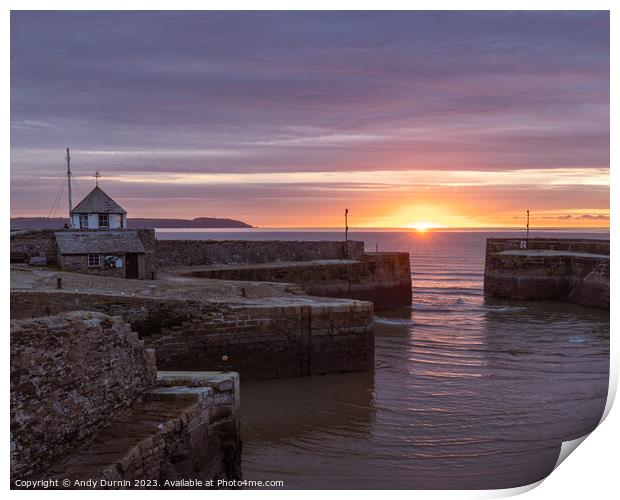 Charlestown Harbour Sunrise 2 Print by Andy Durnin