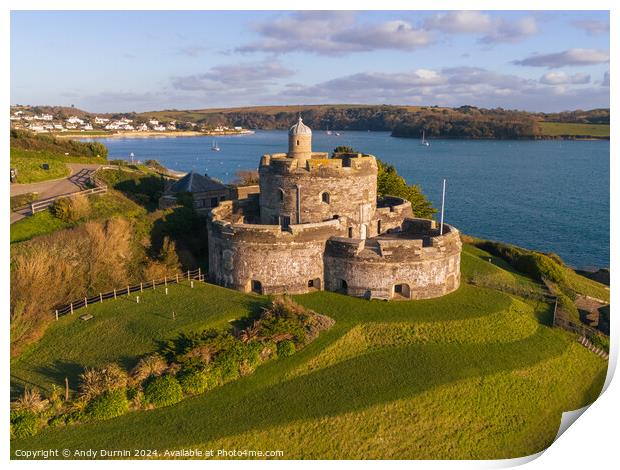 St Mawes Castle Print by Andy Durnin
