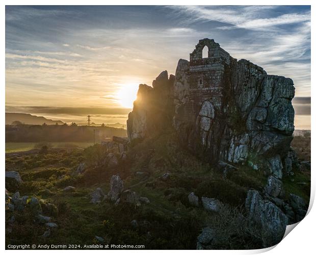 Roche Rock Print by Andy Durnin