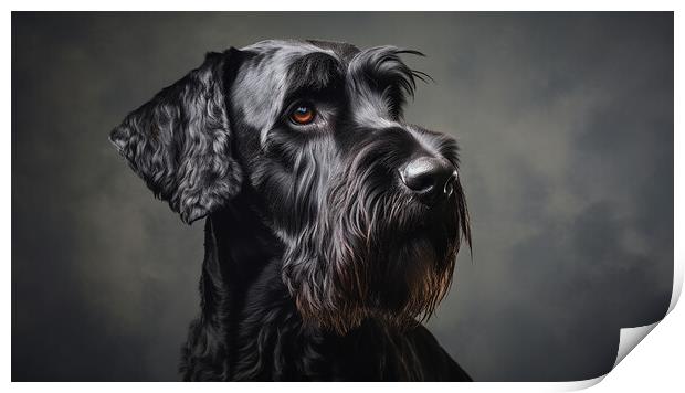 Giant Schnauzer Print by K9 Art