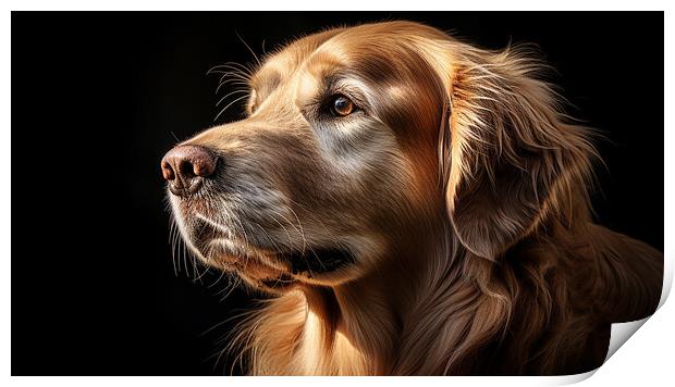 Golden Retriever Print by K9 Art