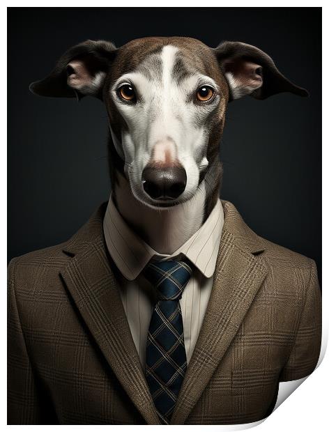 Greyhound Print by K9 Art