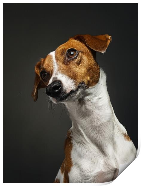 Jack Russell Portrait Print by K9 Art