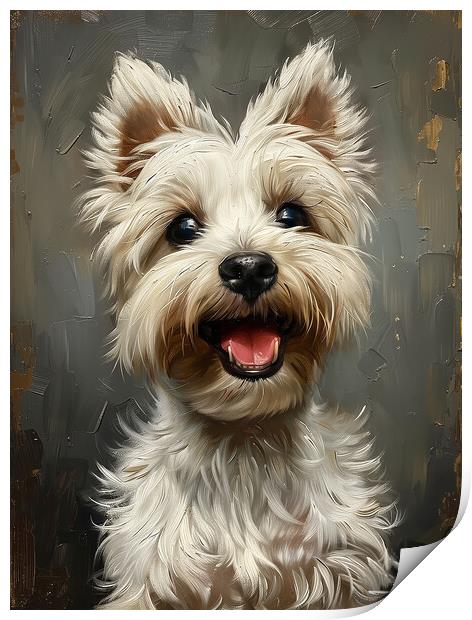 West Highland Terrier Print by K9 Art