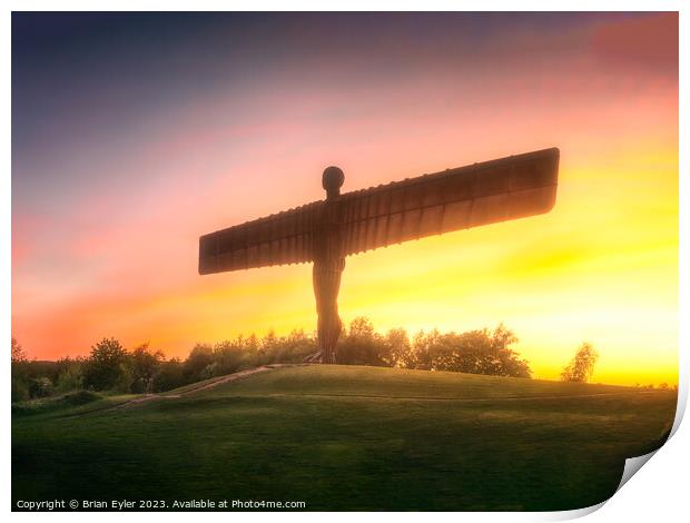 Angel of the North Print by Brian Eyler