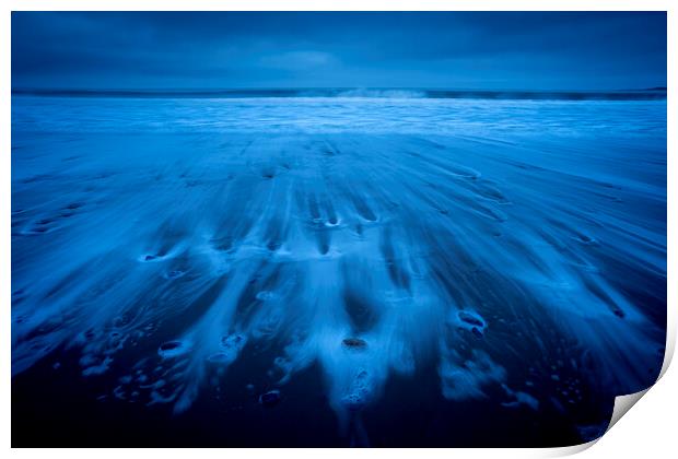 Blue dawn Print by Robert Canis