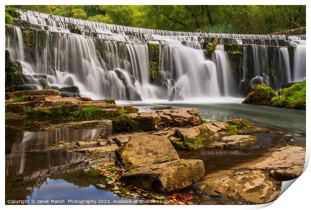 Cascades of Memories Print by Janet Marsh  Photography