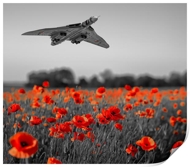 Respects From The Vulcan Crew Print by Airborne Images