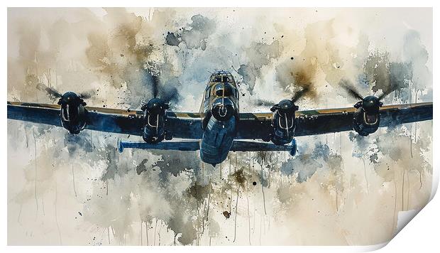 Avro Lancaster Bomber Art Print by Airborne Images