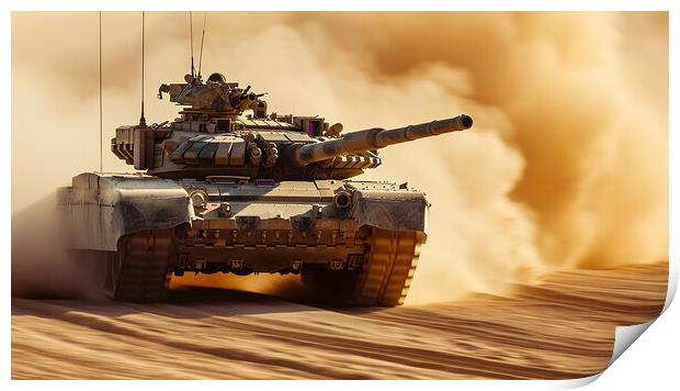 Chieftan Tank Print by Airborne Images