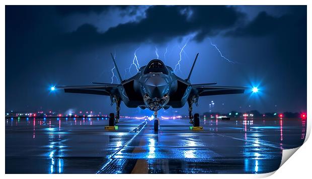 Lockheed Martin F-35B Lightning Print by Airborne Images