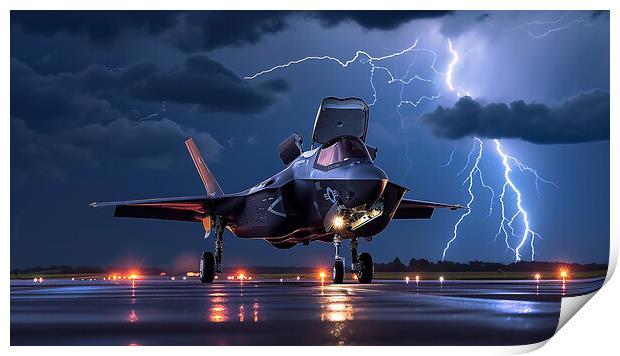 Royal Air Force F-35B Lightning II Print by Airborne Images