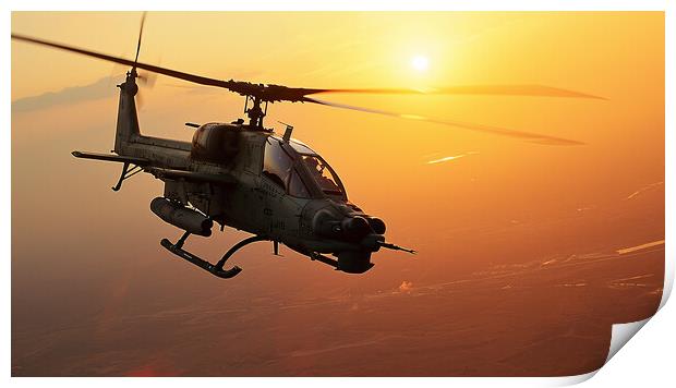 Bell AH-1 SuperCobra Print by Airborne Images