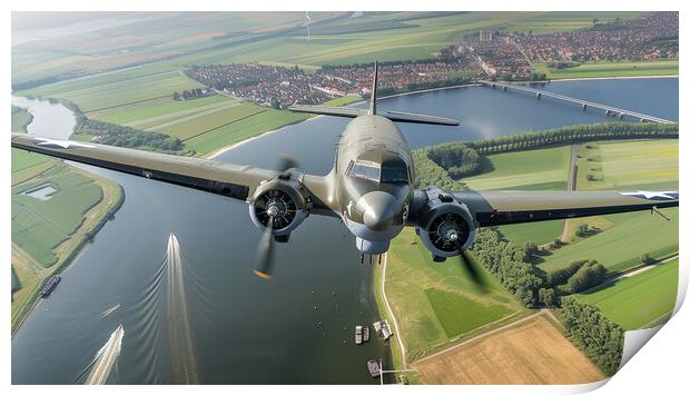 DC 3 Dakota Print by Airborne Images