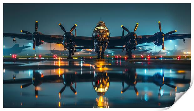Preparing For Take Off Print by Airborne Images