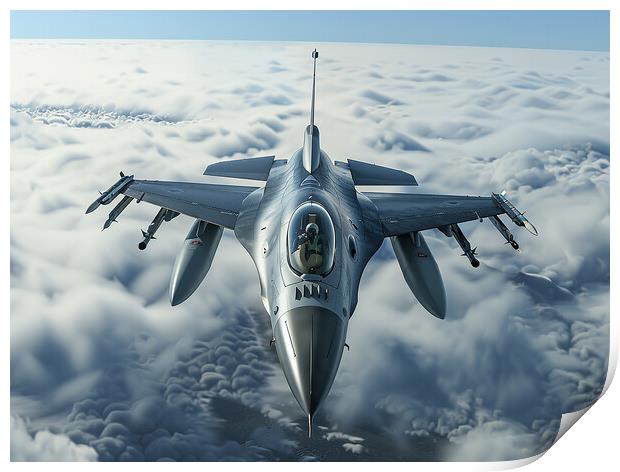 F-16 Fighting Falcon Print by Airborne Images