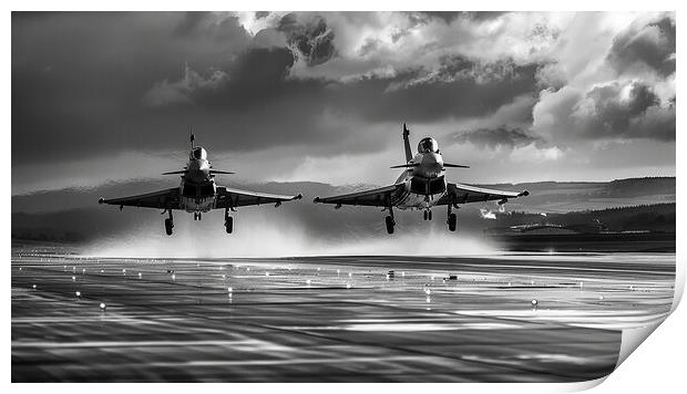 Eurofighter Typhoon Duo Print by Airborne Images