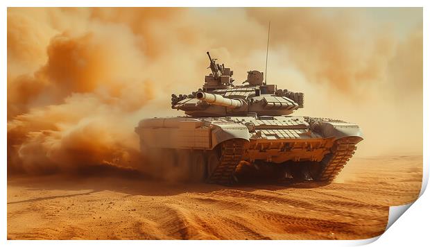 Chieftan Tank Print by Airborne Images