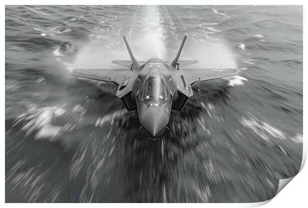 USAF F-35A Lightning II Print by Airborne Images