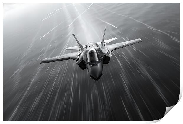 USAF F-35A Lightning II Print by Airborne Images