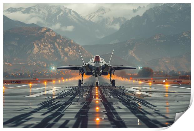 USAF F-35A Lightning II Print by Airborne Images