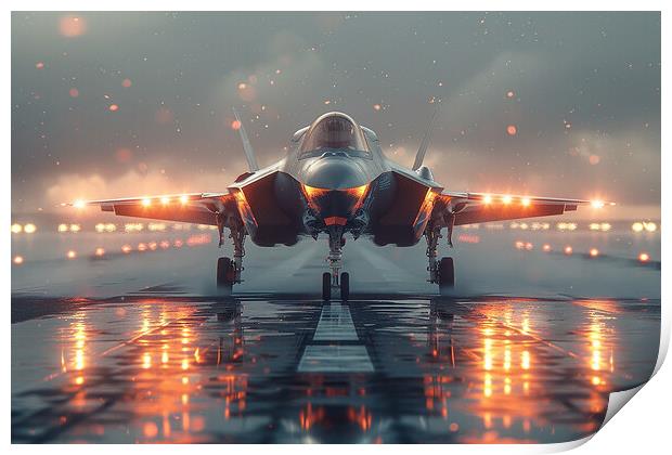 USAF F-35A Lightning II Print by Airborne Images