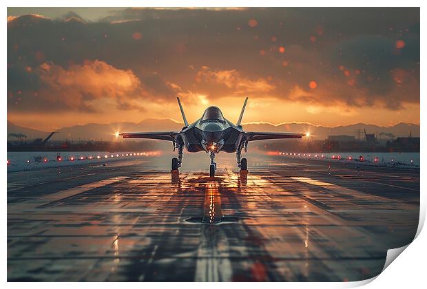 USAF F-35A Lightning II Print by Airborne Images