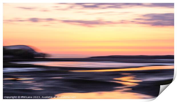 Nevern Estuary Sunset Print by Phil Lane