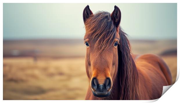 Icelandic Horse Print by T2 