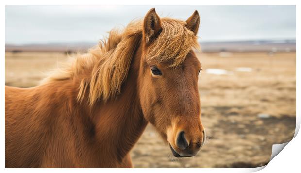 Icelandic Horse Print by T2 