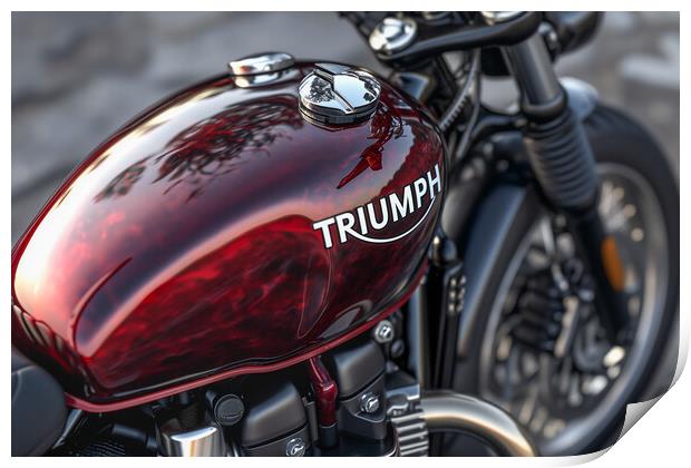 Triumph Motorcycles Print by T2 