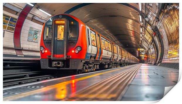 London Underground - Calm before the storm Print by T2 