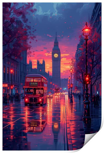 London Calling Print by T2 