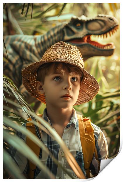 Jurassic Jungle Print by T2 