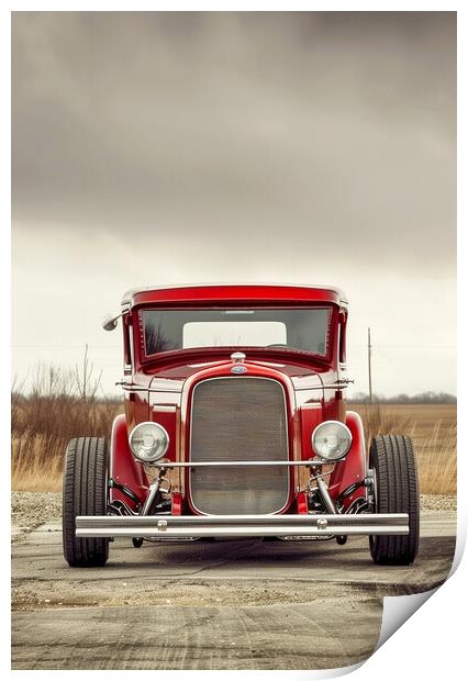 1927 Ford Pickup Hotrod Print by T2 