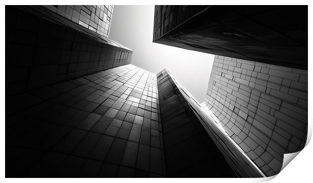 Abstract patterns in Architecture Print by T2 