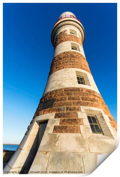Roker lighthouse Print by Bryan Attewell