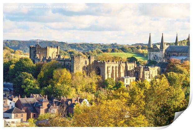 Durham Castle Print by Bryan Attewell