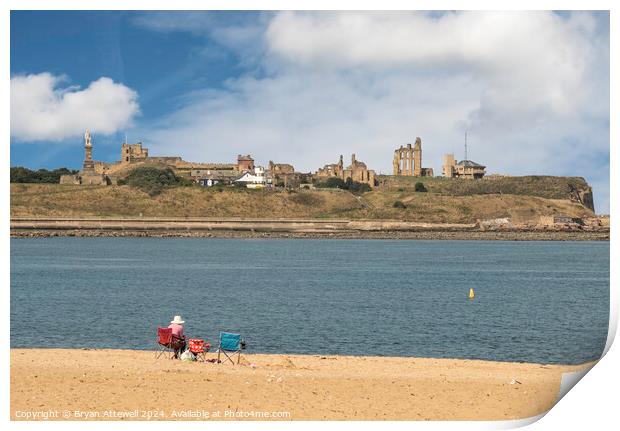 Tynemouth Priory and Castle Print by Bryan Attewell