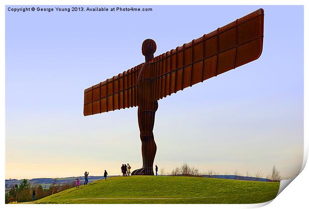 Angel of the North Print by George Young