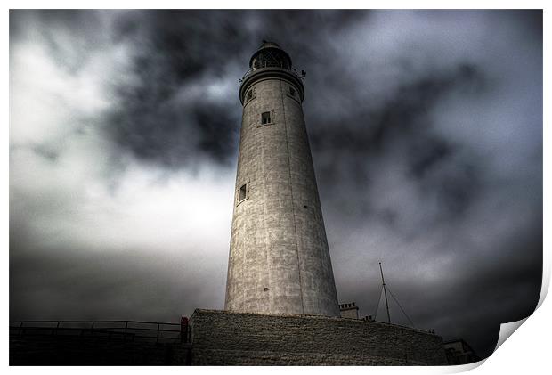 St Marys Lighthouse Print by George Young