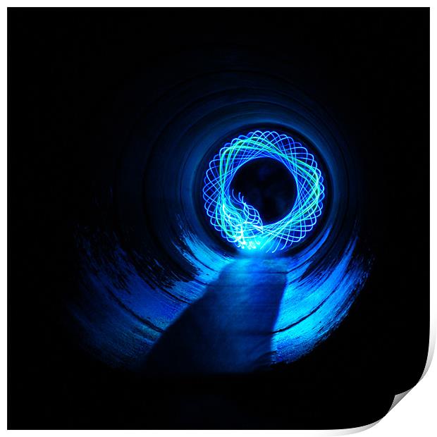 The Blue Warp Print by George Young