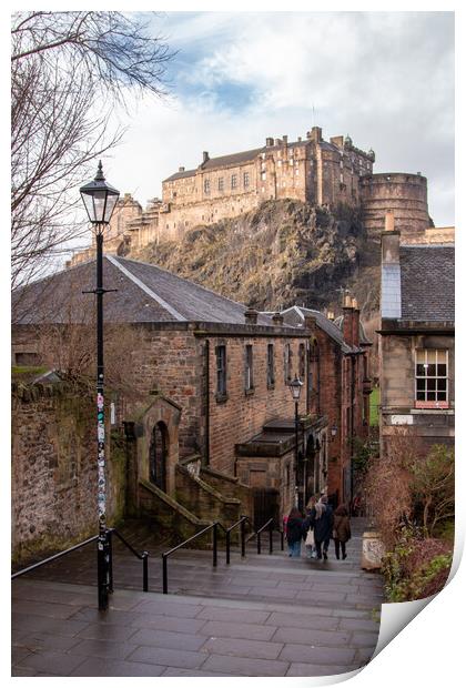 The Vennel Edinburgh Print by Jack Biggadike