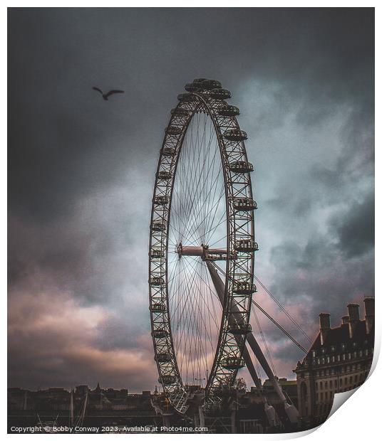 London Eye Print by Bobby Conway