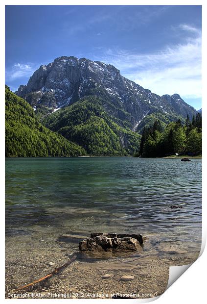 Lago di Predil Print by Alan Pickersgill