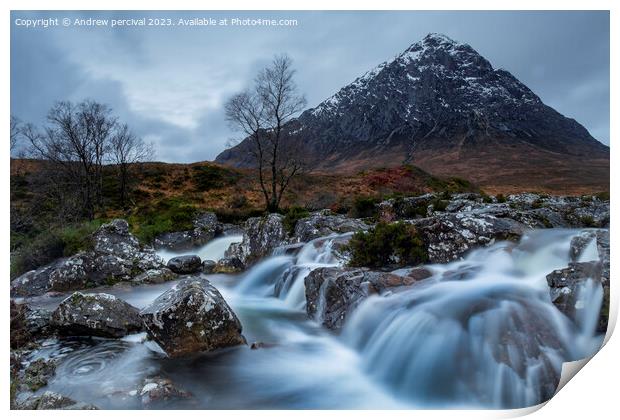 Glen Etive  Print by Andrew percival