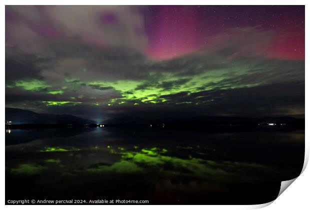 Northern lights Print by Andrew percival