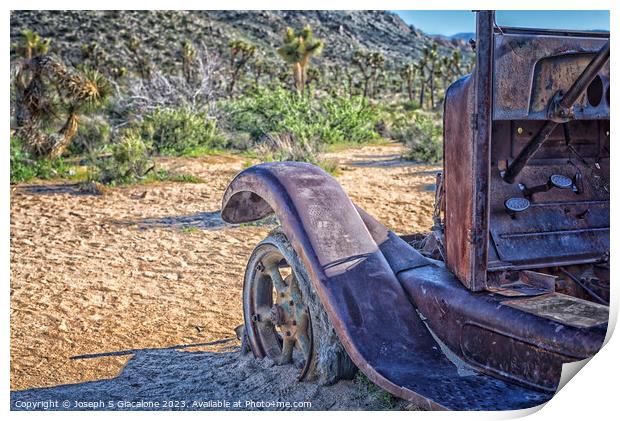 Memories Left In The Desert Print by Joseph S Giacalone